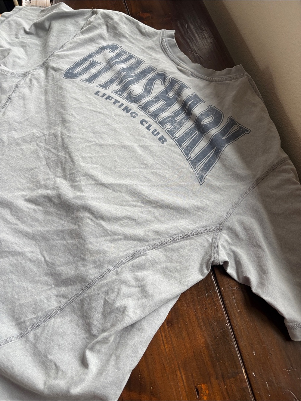 Gymshark Light Gray 'Lifting Club' Short Sleeve Tee